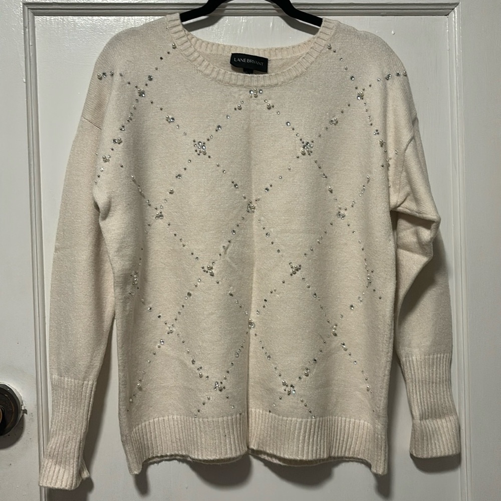 Lane Bryant Beaded Sweater